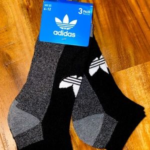 Men’s Adidas Low Cut Socks, 3 Pair